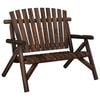 vidaXL Tuinbank 2-zits 119x85x98 cm massief vurenhout