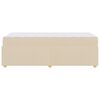 vidaXL Bedframe met matras Cr&egrave;me 80 x 200 cm Stof