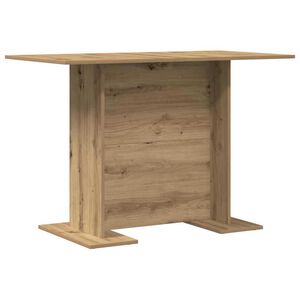 vidaXL Eettafel 110 x 60 x 75 cm Bewerkt hout Artisan Eiken