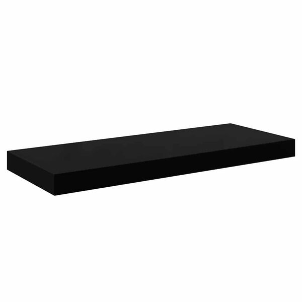 vidaXL Wandschap zwevend 60x23,5x3,8 cm MDF hoogglans zwart