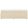 vidaXL Boxspring met matras stof cr&egrave;mekleurig 90x190 cm