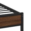 vidaXL Bedframe zonder matras bewerkt hout bruin eikenkleur 100x200 cm