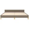 vidaXL Bedframe zonder matras stof taupe 180x200 cm