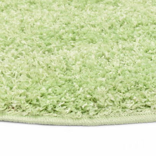 vidaXL Vloerkleed shaggy hoogpolig 160 cm groen