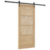 vidaXL Schuifdeur ORKDAL 86 x 198,5 cm Massief grenenhout Naturel