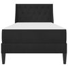 vidaXL Bedframe met matras met matras Zwart 80 x 200 cm Fluweel