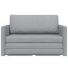 vidaXL Vouwsofa Bed Lichtgrijs 124 x 71 x 78 cm Stof