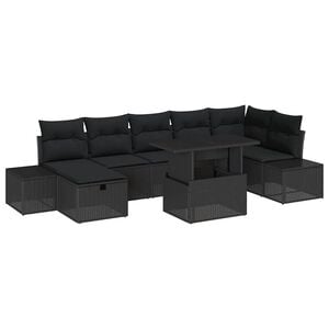 vidaXL Tuin Sofa Set 8 st poly rattan