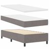 vidaXL Boxspring bed met matras met hoofdeinde Taupe 100 x 200 cm Stof