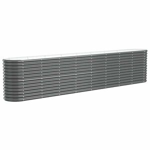 vidaXL Plantenbak 332x40x68 cm gegalvaniseerd staal antracietkleurig