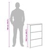 vidaXL Schoenenkast met spiegel 3-laags 63x17x102,5 cm grijs sonoma