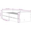 vidaXL Bedframe met lades grijs sonoma eikenkleurig 100x200 cm