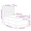 vidaXL Boxspringbed met matras met LED Roze 90 x 200 cm Fluweel