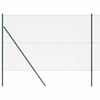 vidaXL gelast draadhek met grondbevestiging 50 x 1,5 m Groen Mesh