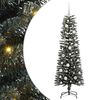 vidaXL Kunstkerstboom Groen 120 cm PVC en Plastic en Staal