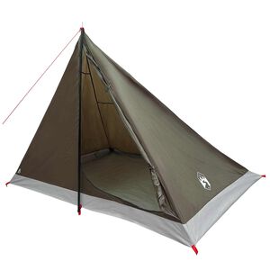 vidaXL Backpacking Tent Bruin en Grijs 4-persoons