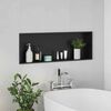 vidaXL Douche Niche Zwart 90 x 30 x 9,5 cm Roestvrij staal