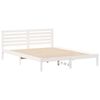 vidaXL Bedframe met hoofdeinde Wit 160 x 220 cm Massief grenenhout