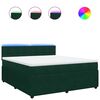 vidaXL Boxspring met matras fluweel donkergroen 180x200 cm