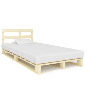 vidaXL Bedframe pallet massief grenenhout 120x200 cm