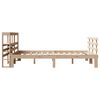 vidaXL Bedframe met hoofdbord massief grenenhout wit 140x200 cm