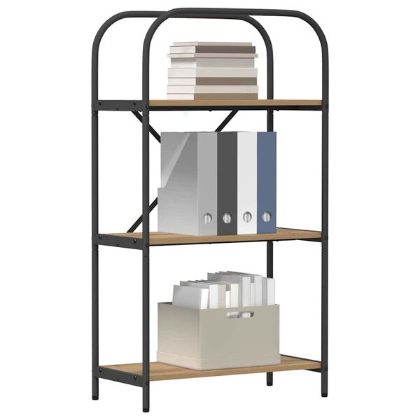 vidaXL Boekenkast Artisan Eiken 60 x 30 x 109 cm Bewerkt hout