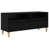 vidaXL TV-kast 100 x 34,5 x 44,5 cm Zwart Eiken Bewerkt hout