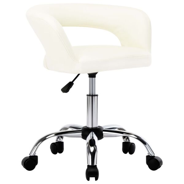 vidaXL Eetkamerstoelen 6 st kunstleer wit