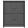 vidaXL Dressoir 83x41,5x100 cm massief grenenhout grijs