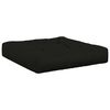 vidaXL 1-Piece Zitkussen VIANEN 100% Polyester Zwart 70 x 70 x 12 cm
