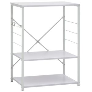 vidaXL Magnetronkast 60x39,6x79,5 cm bewerkt hout wit