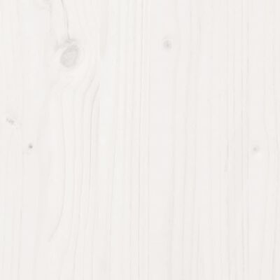 vidaXL Tuinbank verlengbaar massief grenenhout wit