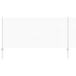 vidaXL gelast draadhek met palen 50 x 1 m Gegalvaniseerd staal Mesh