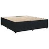 vidaXL Boxspring met matras fluweel zwart 200x200 cm