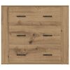vidaXL Dressoir 80x33x70 cm bewerkt hout artisanaal eikenkleurig