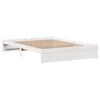vidaXL Bedframe zonder matras massief grenenhout wit 140x200 cm