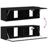 vidaXL TV-kast 4 pcs Zwart