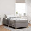 vidaXL Bedframe met matras Taupe 90 x 190 cm Stof