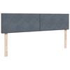 vidaXL Ottoman bed met matrassen 200x200cm fluweel donkergrijs