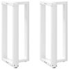 vidaXL Bartafelpoten 2 st T-vormig 50x35x(90-91) cm staal wit