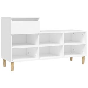 vidaXL Schoenenkast 102x36x60 cm bewerkt hout wit
