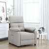 vidaXL Fauteuil verstelbaar stof taupe