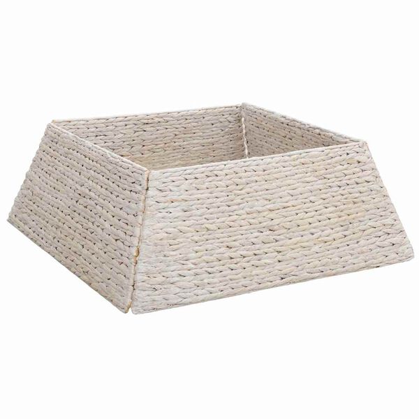 vidaXL Kerstboomkraag Wit 70 x 70 x 28 cm Waterhyacint