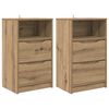 vidaXL Nachtkastjes 2 st Artisan Eiken 40 x 30 x 467 cm Bewerkt hout