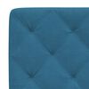 vidaXL Bedframe zonder matras fluweel blauw 80x200 cm