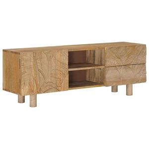 vidaXL TV-kast 110 x 30 x 40 cm Massief Mango Hout en Geengineerd Hout