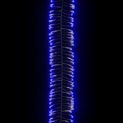 vidaXL Lichtslinger cluster met 400 LED's blauw 7,4 m PVC
