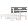 vidaXL Bedframe met Gevoerd Hoofdgedeelte Lichtgrijs 140 x 200 cm