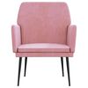 vidaXL Fauteuil 62x79x79 cm fluweel roze