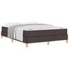vidaXL Boxspringbed met matras Donkerbruin 160 x 200 cm Stof